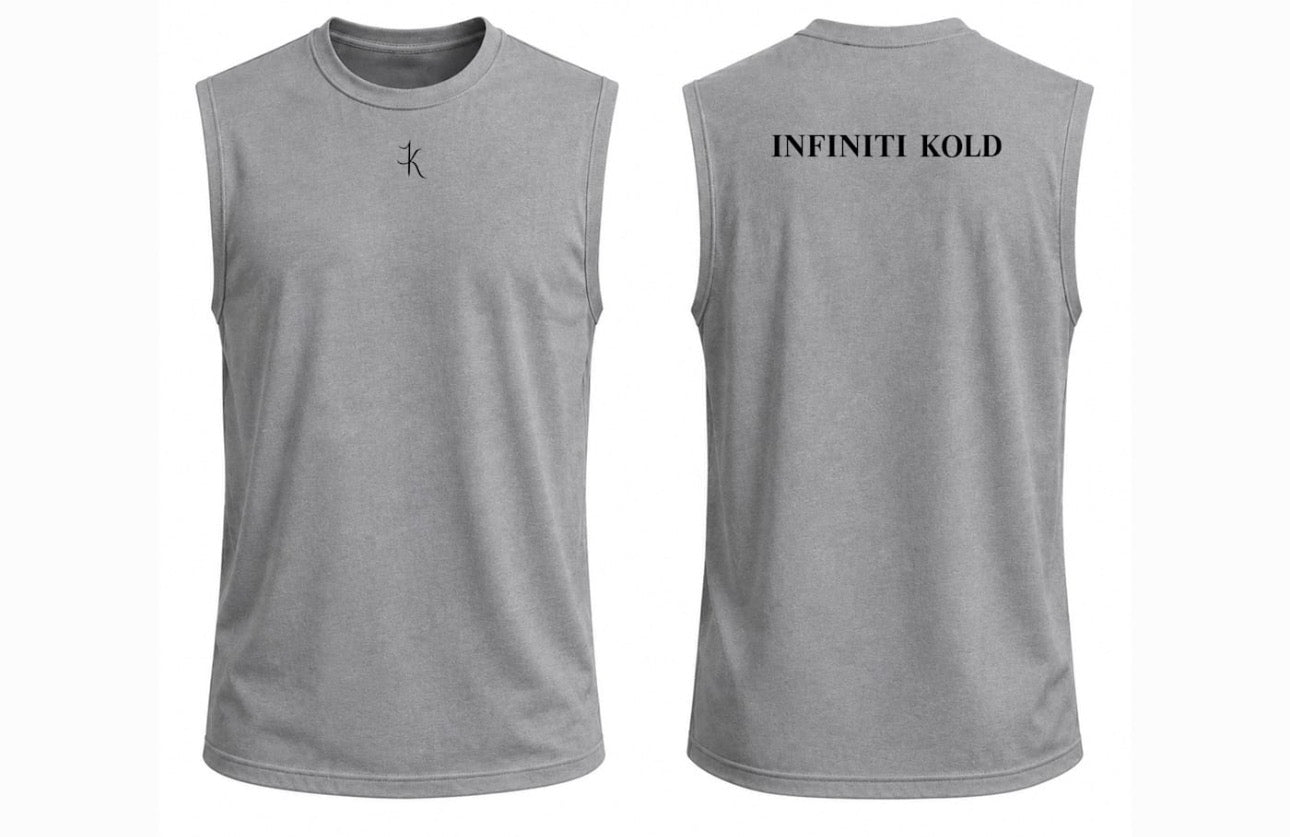 Men's Grey sleeveless tank