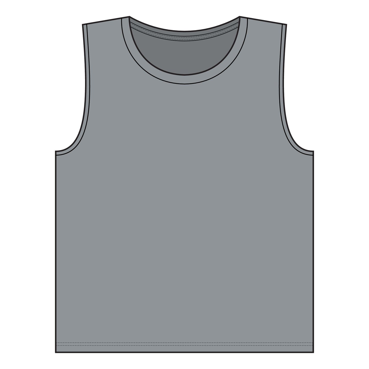 Women's Gery Jersey Muscle Tank