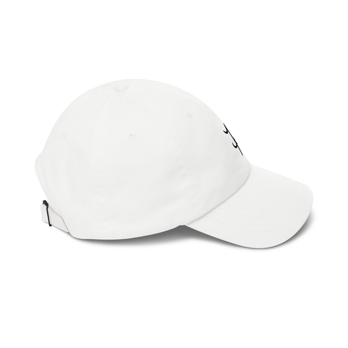 Unisex white structured cap