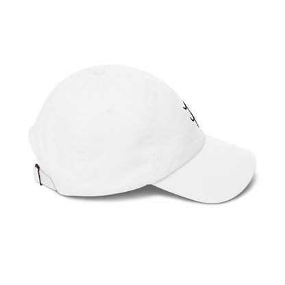 Unisex white structured cap