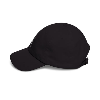 Unisex black structured cap