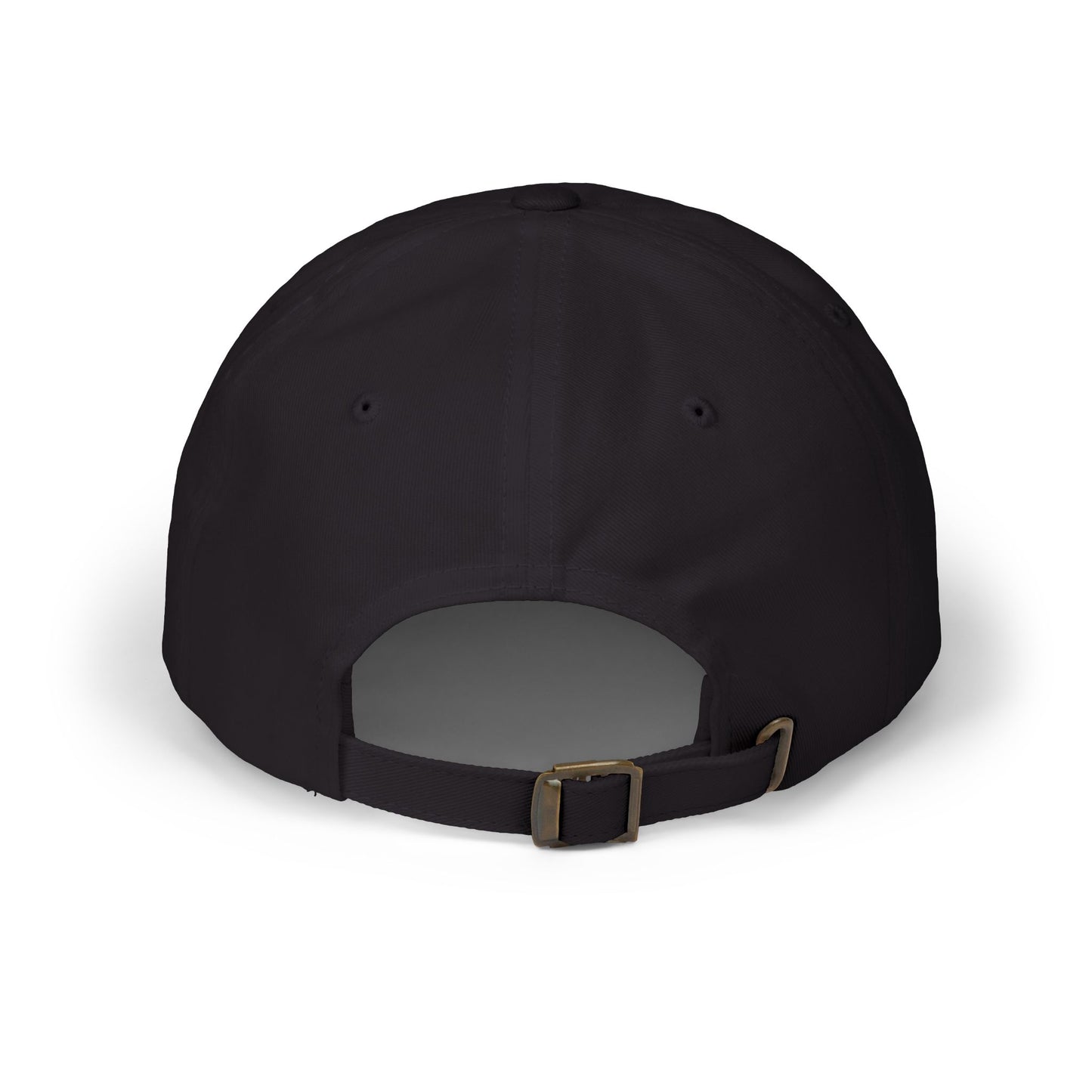 Unisex black structured cap