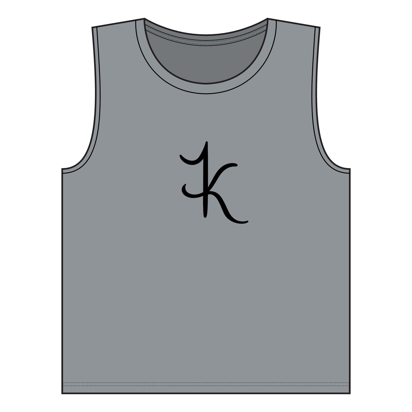 Women's Gery Jersey Muscle Tank