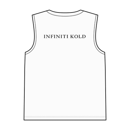 Men's white sleeveless tank