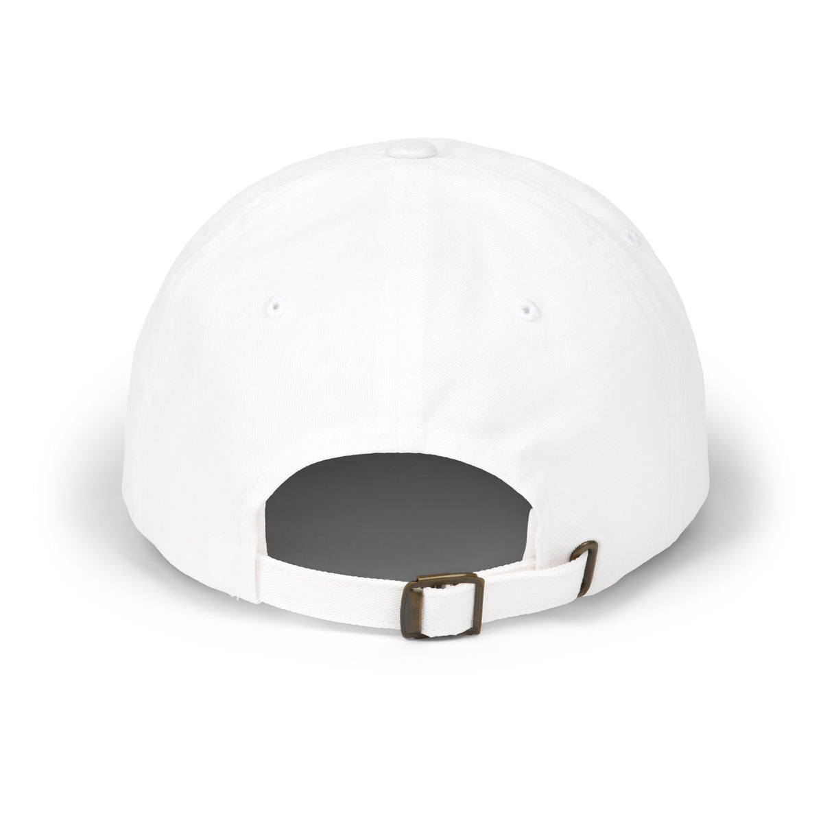 Unisex white structured cap