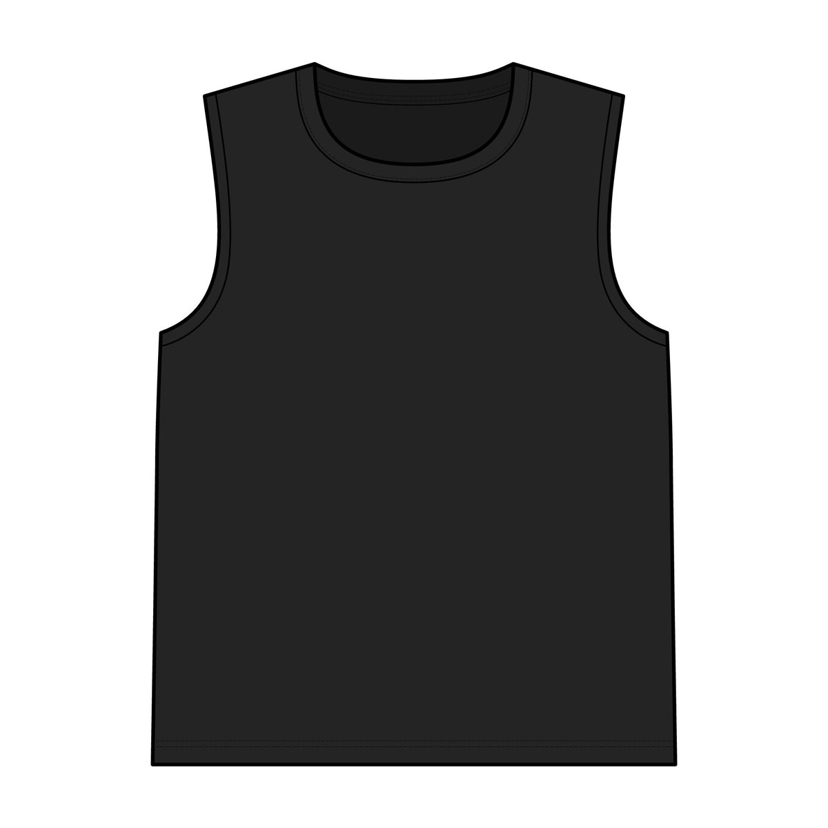 Men's Black sleeveless tank