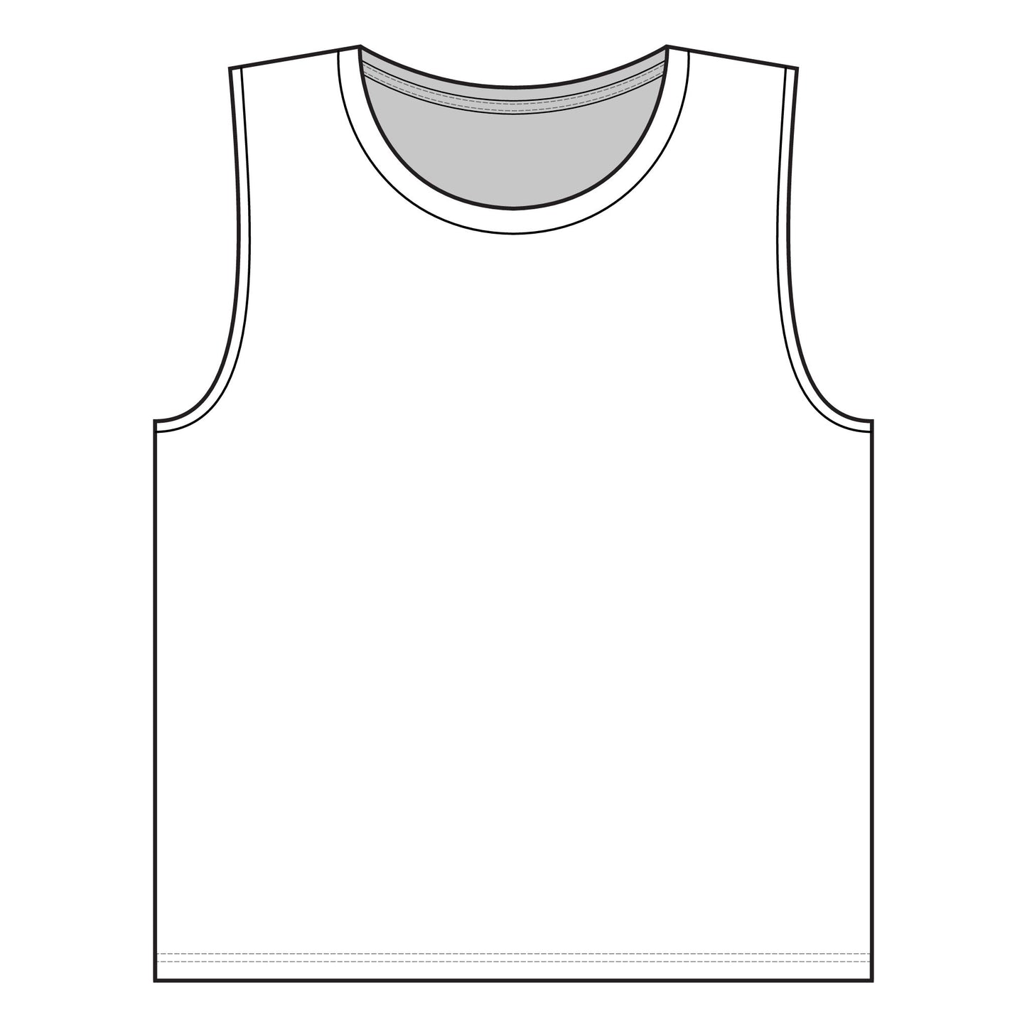Women's Monogram white Tank Top