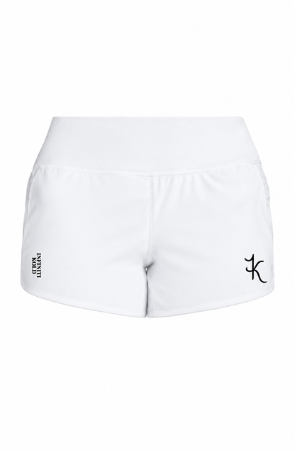 Women’s White Jogger Shorts