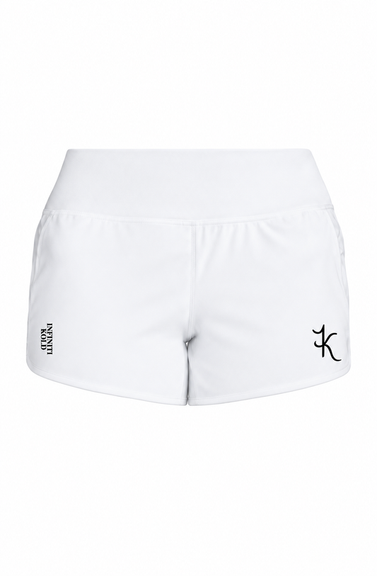 Women’s White Jogger Shorts
