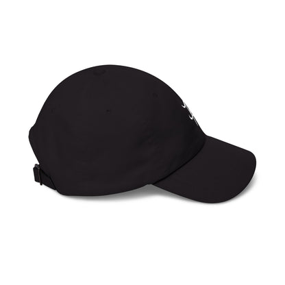 Unisex black structured cap