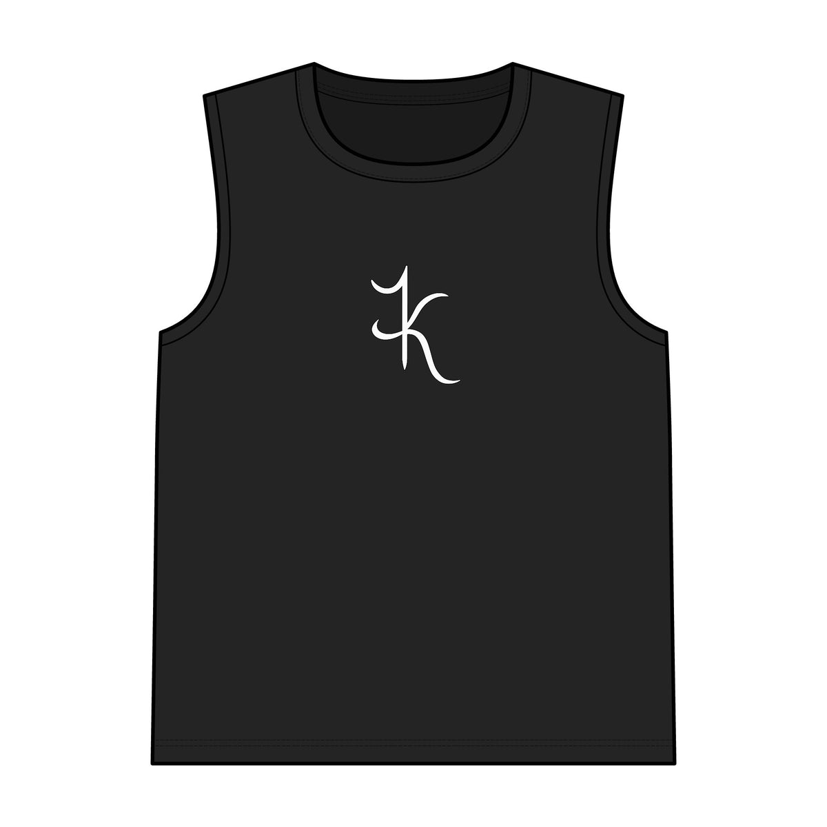 Men's Black sleeveless tank