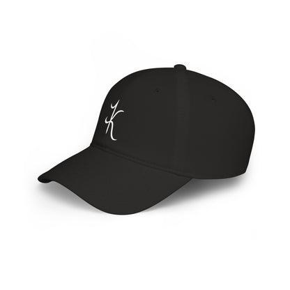 Embroidered Script 'IK' Low Profile Baseball Cap