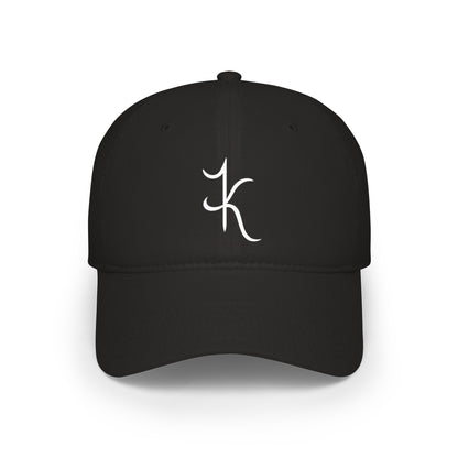 Embroidered Script 'IK' Low Profile Baseball Cap