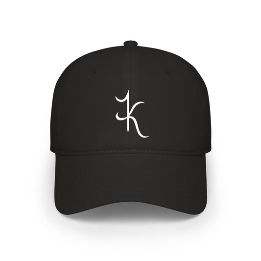 Embroidered Script 'IK' Low Profile Baseball Cap