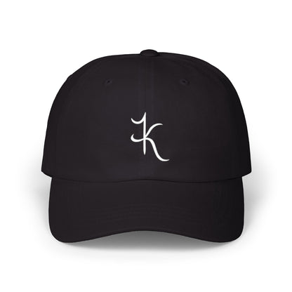 Unisex black structured cap
