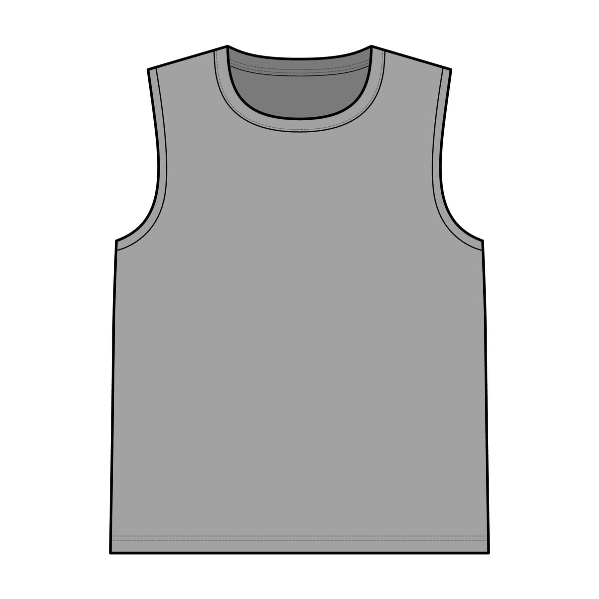 Men's Grey sleeveless tank