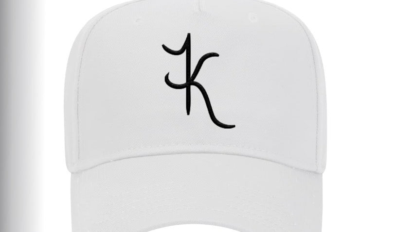 Unisex white structured cap