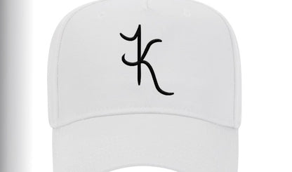 Unisex white structured cap