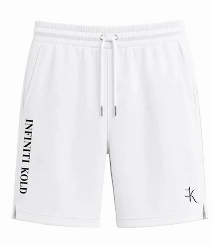 White Midweight Fleece Shorts